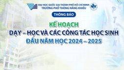 Thông báo Kế hoạch Dạy - Học và các công tác học sinh đầu năm học 2024 - 2025